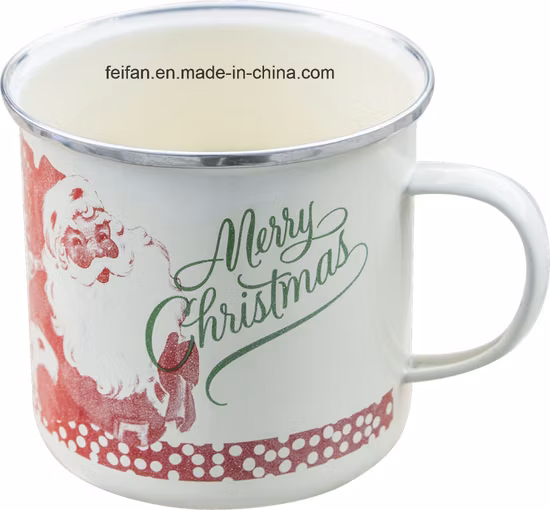 Hot Sale Cartoon Decor Enamel Mug/Cup for Daily Life