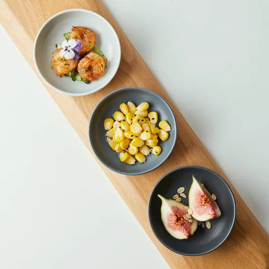 New Arriva Mini Round Ceramic Porcelain 4 Inch Sauce Dish Ceramic Sauce Dish for Restaurant and Hotel