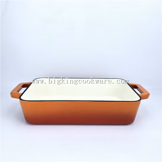 Enamel Cast Iron Rectangular Roaster