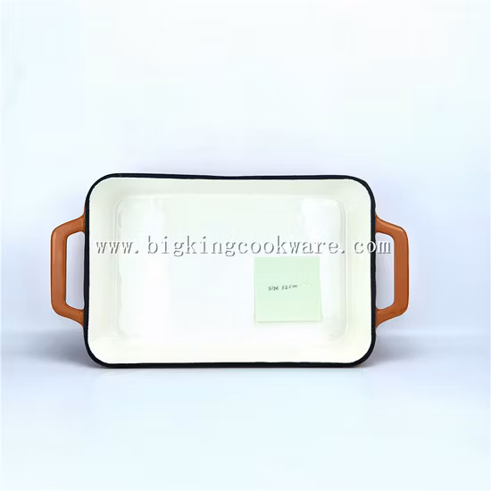 Enamel Cast Iron Rectangular Roaster