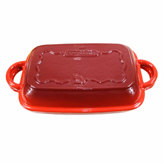 Combo Cooker Enamel Cast Iron Baking Dish with Double Use Lid as Grill