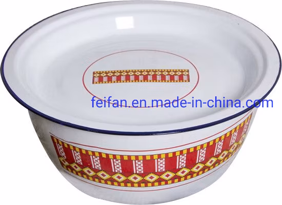 Customized Enamel Finger Bowl/Mixing Bowl/Bowl with Cover
