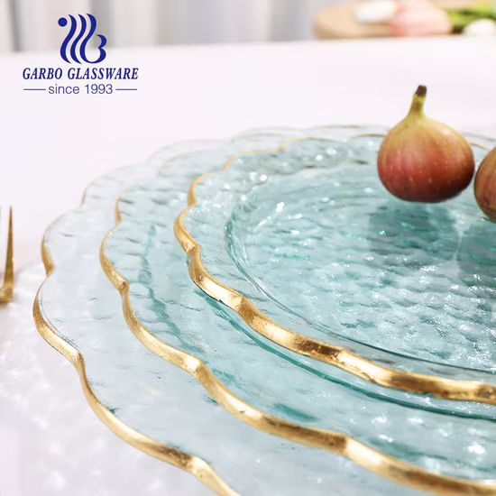 Simple Salad Enamel Steak Fruits Enamel Dish Metal Blue Dishes