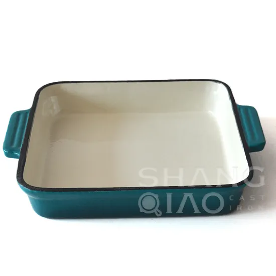 Enamel Cast Iron Rectangle Lasagna Roasting Dish 