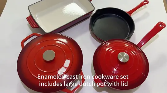 Color Enameled Custom Cast Iron Bread Loaf Roaster 